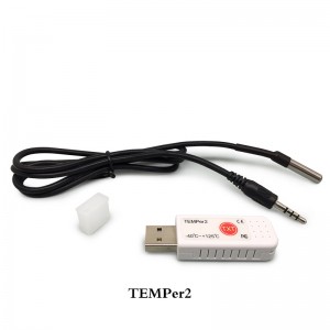 USB 双温电脑温度计 检测仪 机房环境监测TEMPer2