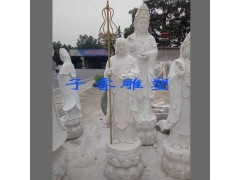 寺庙雕塑定做汉白玉大型地藏王石雕