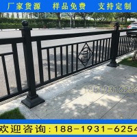 广州小蛮腰雕刻版黑色方管护栏 萝岗款市政道路栏杆款式价格