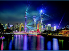 上海外滩2021光影秀选用上海电气百年老字号产品