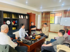 深耕一线暖企心 共话发展谋新篇 --商会走访勾庄市场会员企